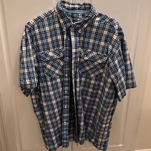 Heybo Plaid Short Sleeve Shirt Size Large
